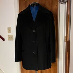Calvin Klein Women’s Elegant Black Peacoat Size XL.  Perfect condition